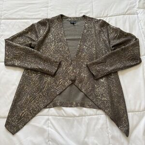 Staples Womens Medium‎ Brown Blazer Jacket Officechic Corpcore City Feminine